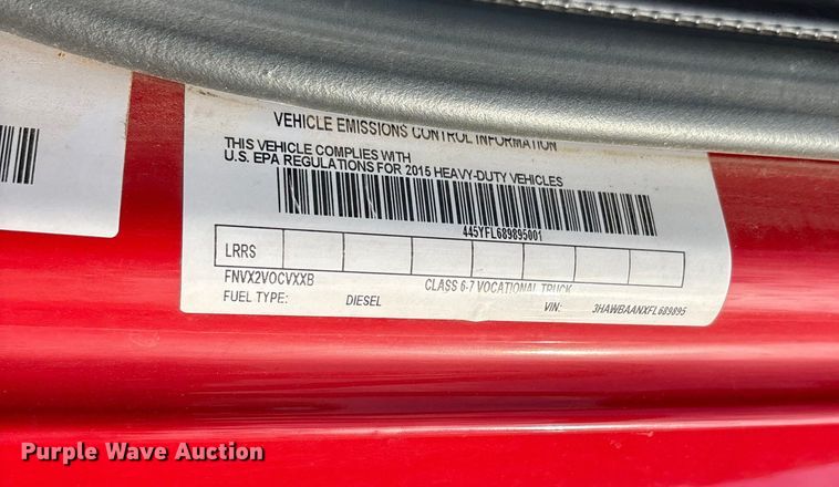 image for item ET7167 2015 International 7300 digger derrick truck