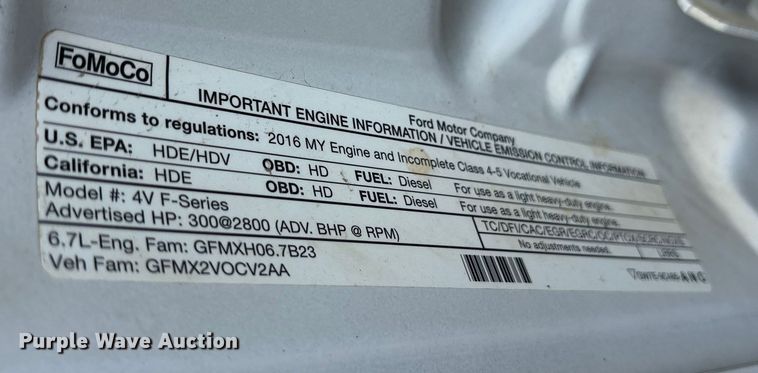 image for item ET7174 2016 Ford F550 Super Duty bucket truck