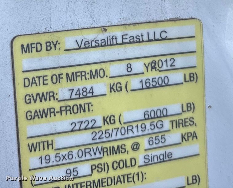 image for item ET7175 2012 Ford F450 bucket truck