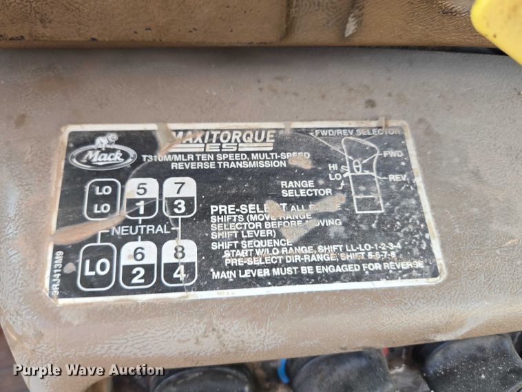 image for item EU3777 2005 Mack CV513 ready mix truck