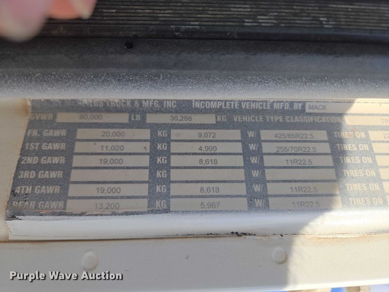 image for item EU3781 2006 Mack CV ready mix truck