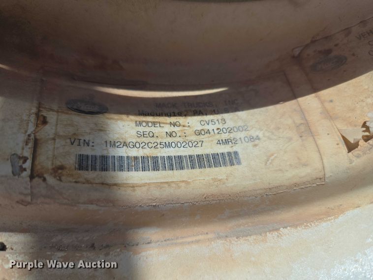 image for item EU3782 2005 Mack CV513 ready mix truck