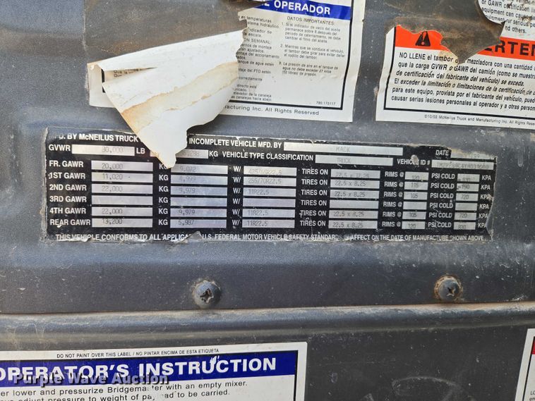 image for item EU3785 2000 Mack RD690S ready mix truck