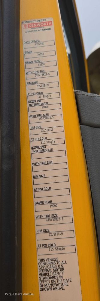 image for item EU3898 2021 Kenworth T680 dump truck