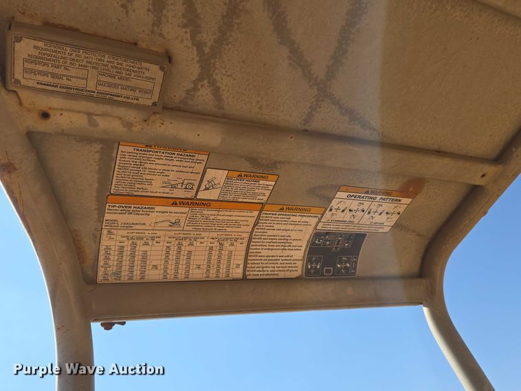 image for item EU3922 Yanmar VIO20-3 mini excavator