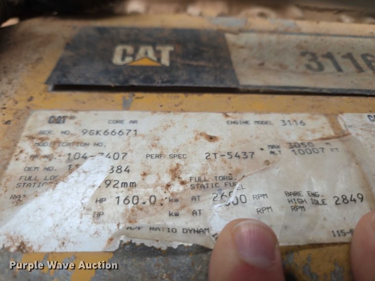 image for item EU3947 1998 GMC C8500 dump truck