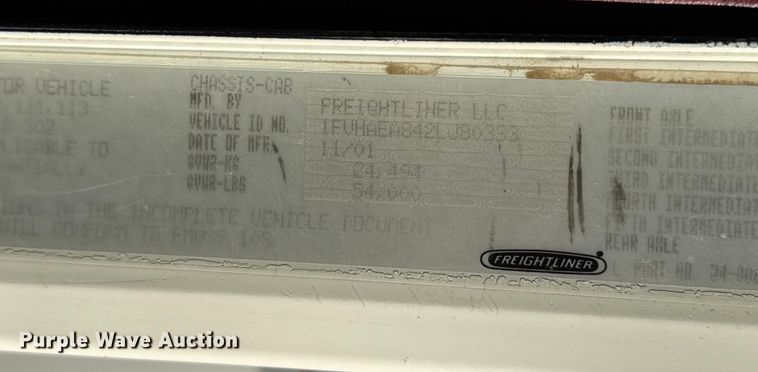 image for item EU5144 2002 Freightliner FLD fuel truck