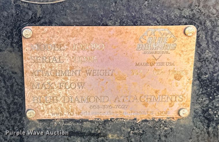 image for item EU5155 Blue Diamond 108090 skid steer bucket