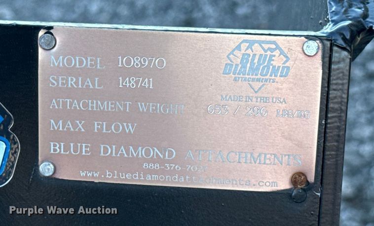 image for item EU5158 Blue Diamond 108970 skid steer bucket