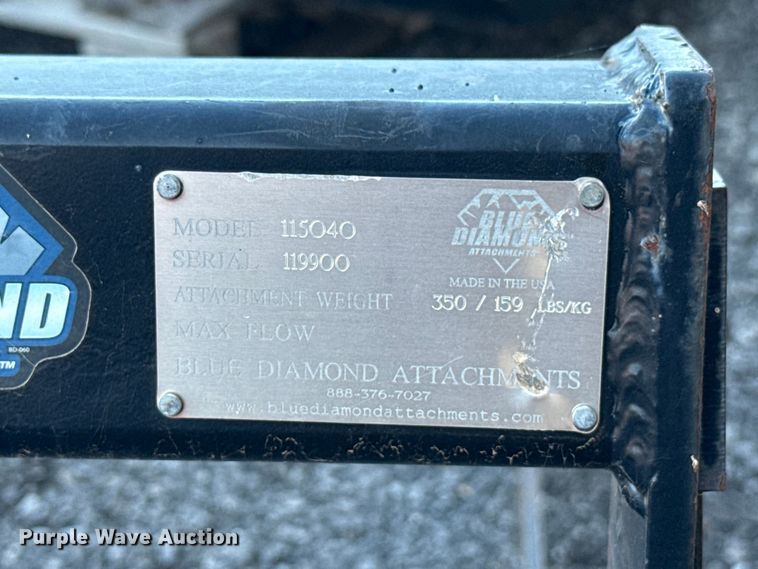 image for item EU5159 Blue Diamond 115040 skid steer land leveler