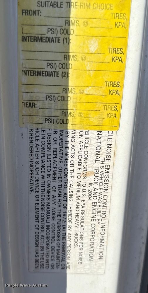 image for item EU5175 2005 International 4300 SBA 4X2 dump truck