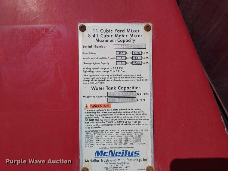 image for item EV5367 2009 Kenworth W900 ready mix truck