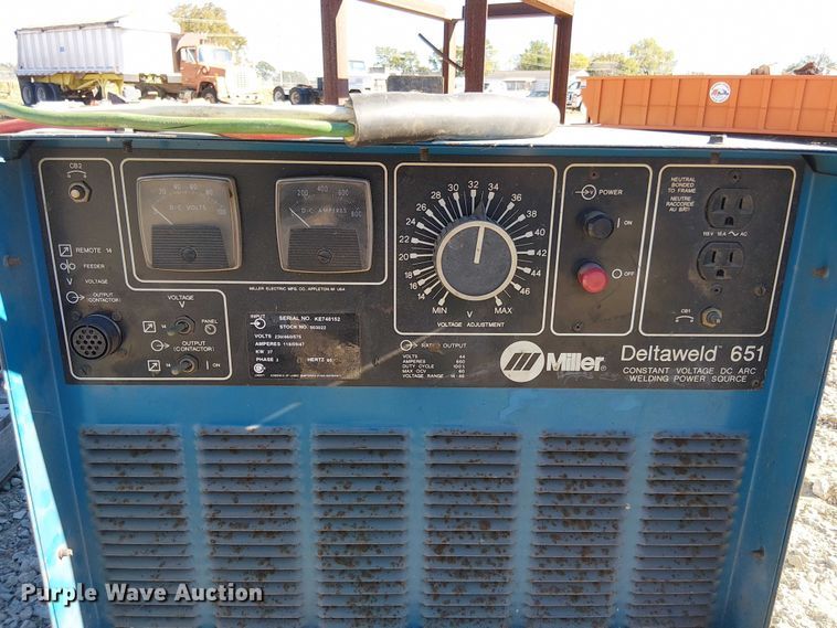 image for item EV5391 Miller deltaweld 651 welder/generator