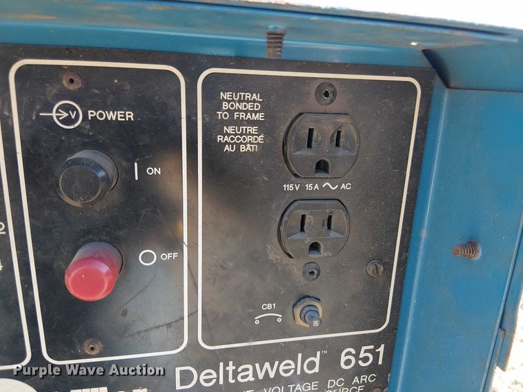 image for item EV5391 Miller deltaweld 651 welder/generator