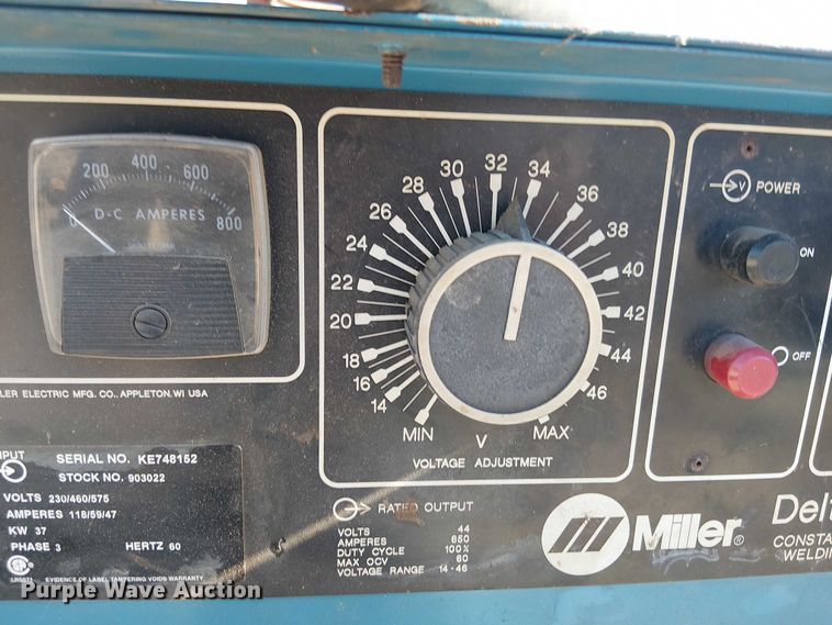 image for item EV5391 Miller deltaweld 651 welder/generator