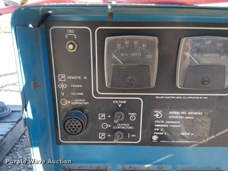 image for item EV5391 Miller deltaweld 651 welder/generator