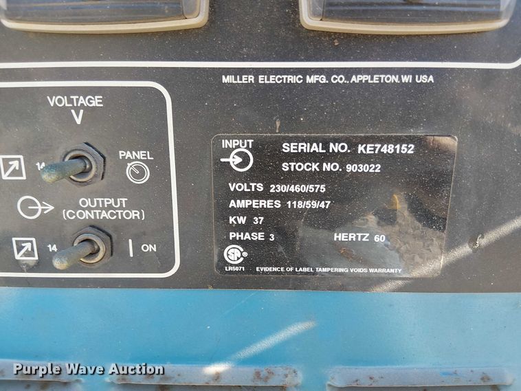 image for item EV5391 Miller deltaweld 651 welder/generator
