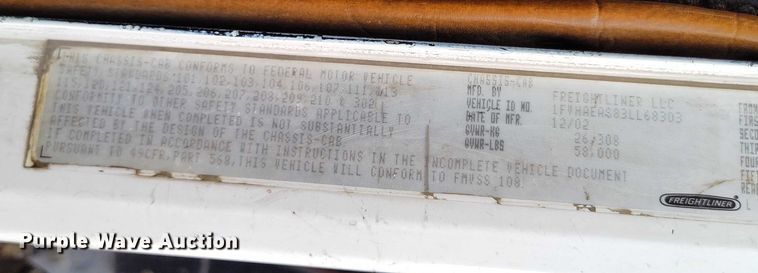 image for item IP9718 2003 Freightliner FLD dump truck