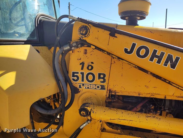 image for item IP9735 1983 John Deere 510B Turbo backhoe