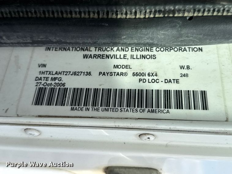 image for item NA9810 2007 International 5500I ready mix truck