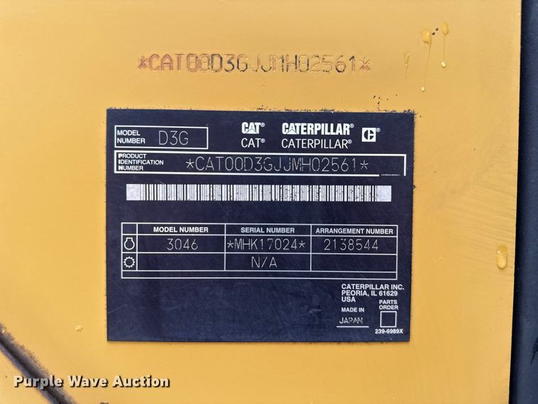 image for item ND9439 2006 Caterpillar D3G XL dozer