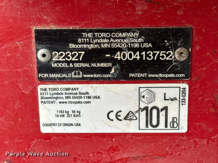 image for item ND9443 2017 Toro Dingo 22327 compact utility loader