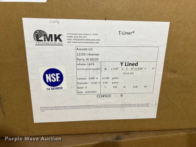 image for item NK9258 LMK Technologies T-Liner lateral CIPP connection liners