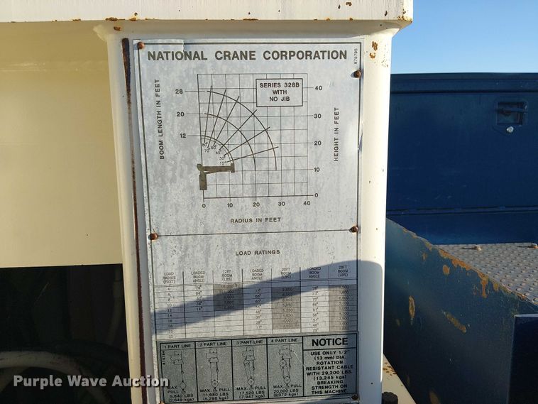 image for item NU9755 1993 International 4900 crane truck