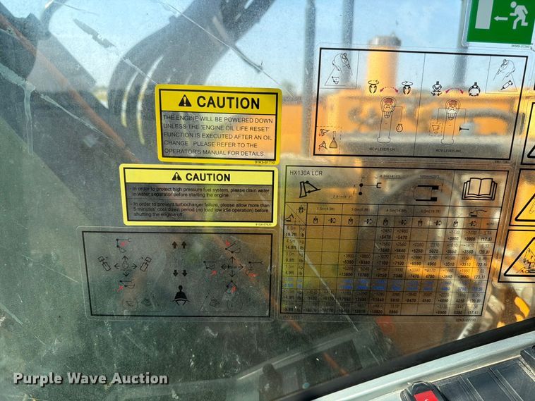 image for item YA0704 2022 Hyundai HX130A LCR excavator