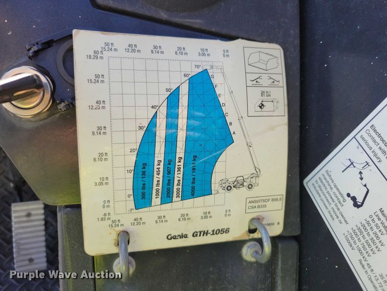 image for item YA1207 2017 Genie GTH-1056 telehandler