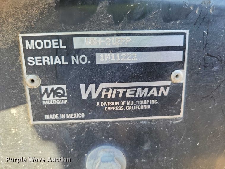image for item YA1208 2022 Multiquip Whiteman WBH-21EFP power buggy