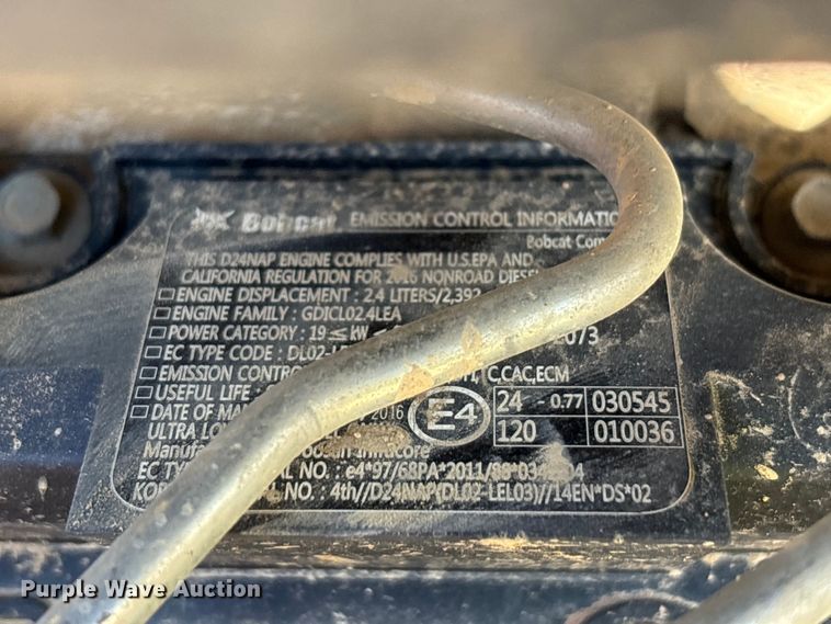 image for item YA1268 2016 Bobcat T590 tracked skid steer loader