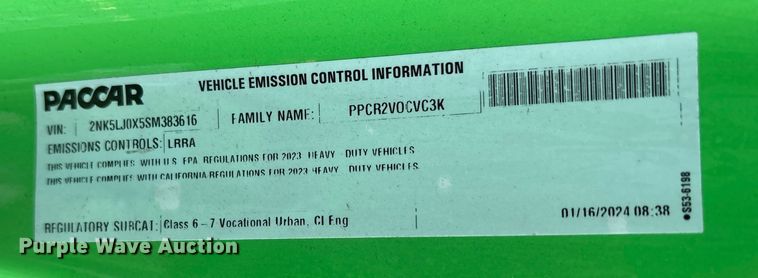 image for item YA1277 2025 Kenworth T480 dump truck