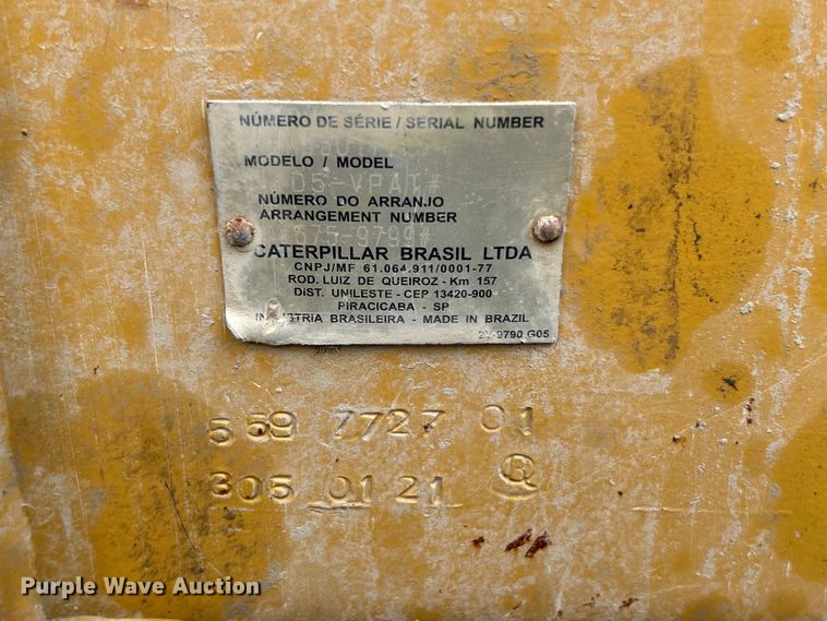 image for item YA1349 2021 Caterpillar D5 LGP dozer