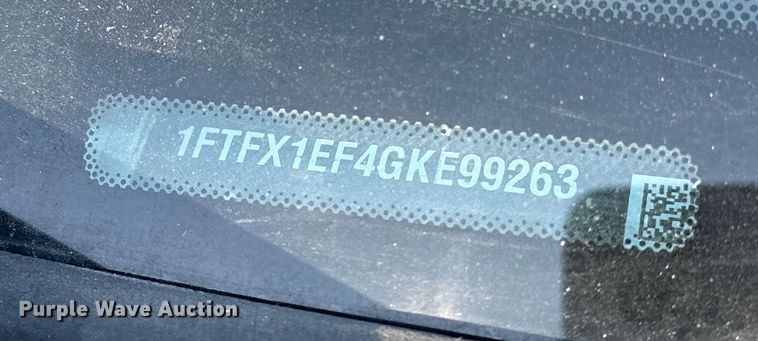 image for item DF8639 2016 Ford F150 SuperCab pickup truck