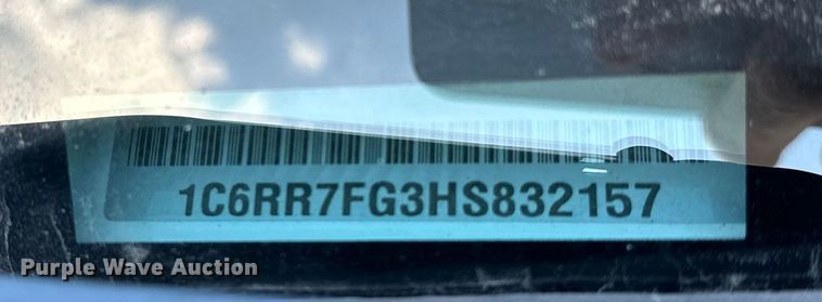 image for item DF8641 2017 RAM 1500 Quad Cab pickup truck