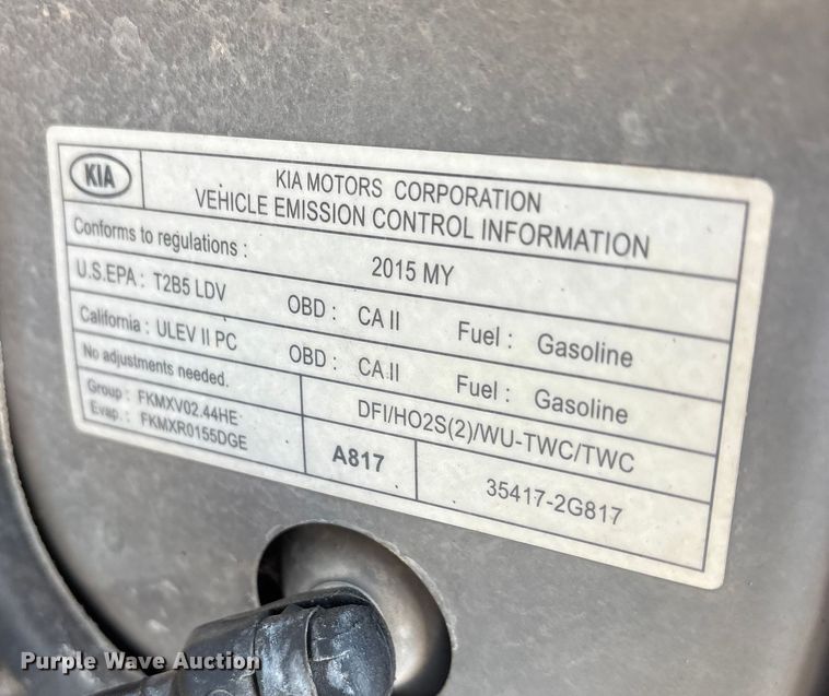 image for item DM1971 2015 KIA Optima EX 