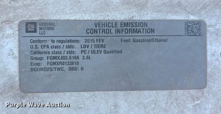 image for item DM1980 2015 Chevrolet Impala Police Cruiser 