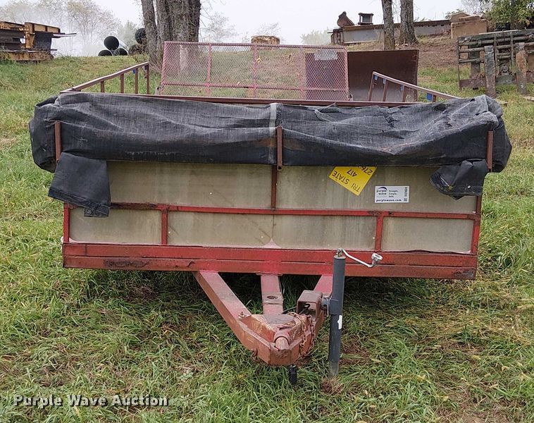 image for item DU3609 1988 Shop built utility trailer