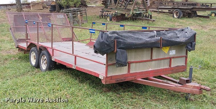 image for item DU3609 1988 Shop built utility trailer