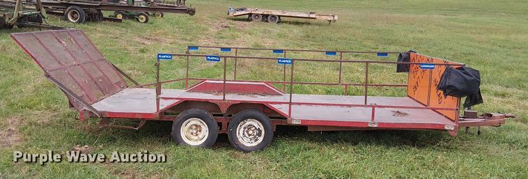 image for item DU3609 1988 Shop built utility trailer