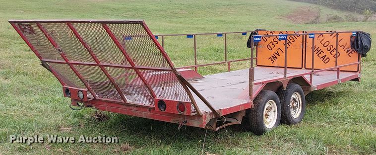 image for item DU3609 1988 Shop built utility trailer