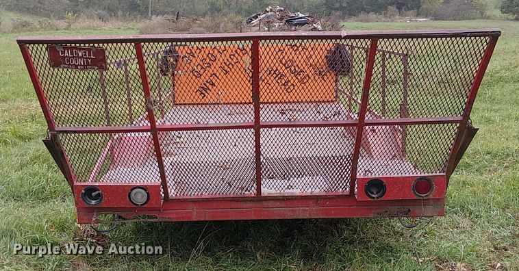 image for item DU3609 1988 Shop built utility trailer