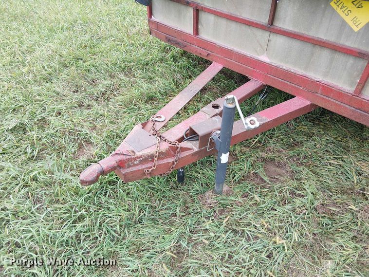 image for item DU3609 1988 Shop built utility trailer