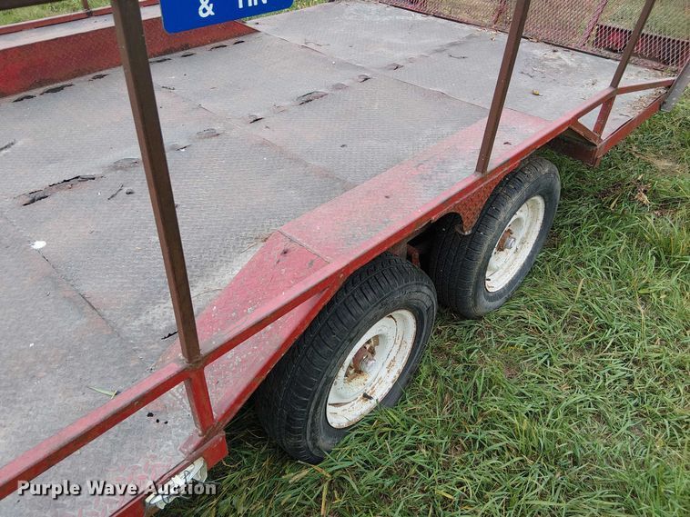 image for item DU3609 1988 Shop built utility trailer