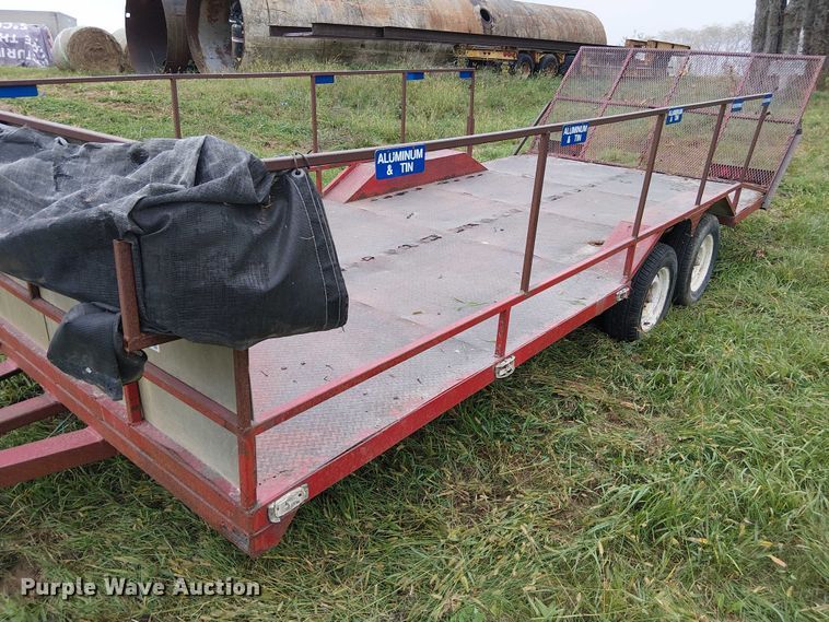 image for item DU3609 1988 Shop built utility trailer