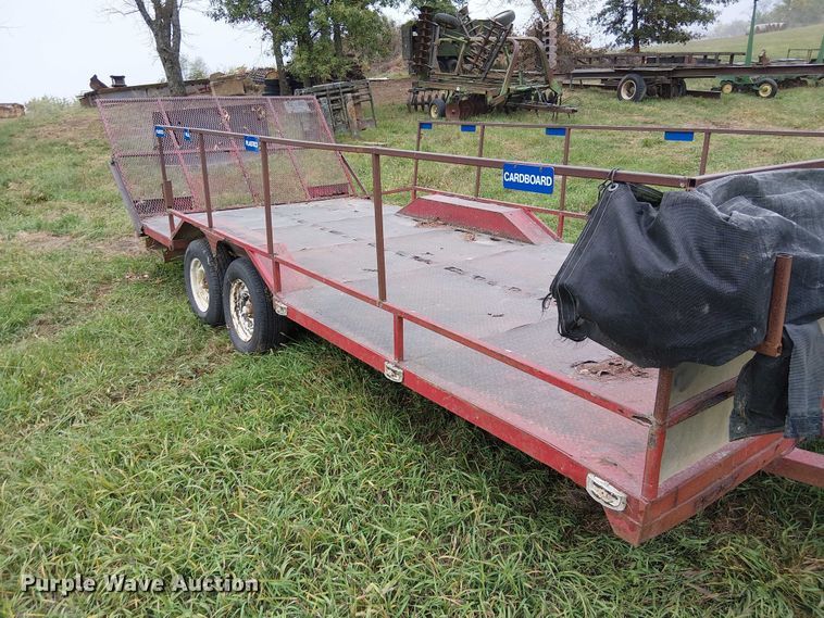 image for item DU3609 1988 Shop built utility trailer