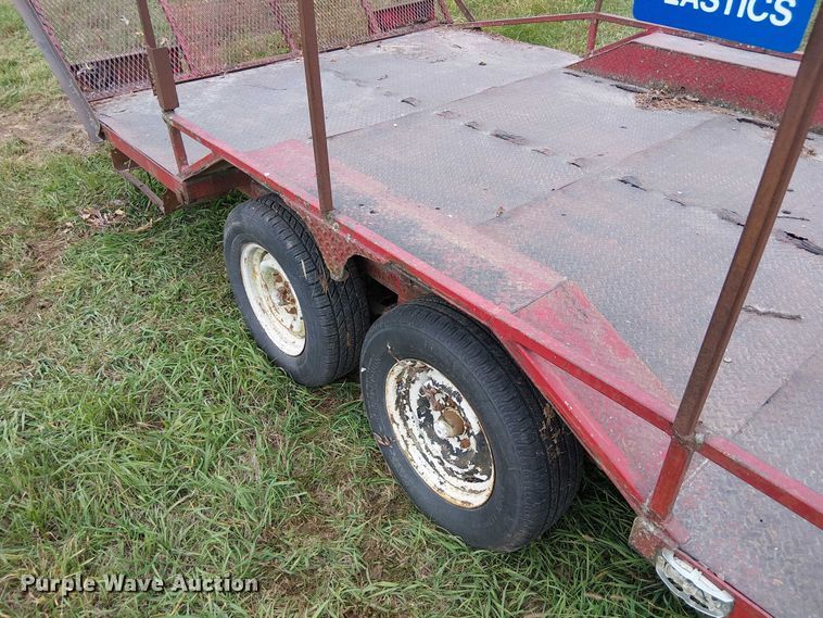 image for item DU3609 1988 Shop built utility trailer