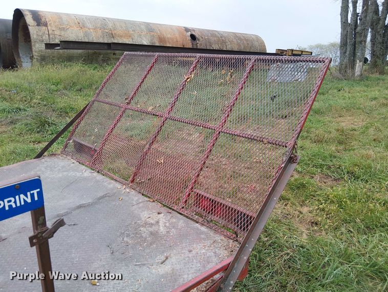 image for item DU3609 1988 Shop built utility trailer