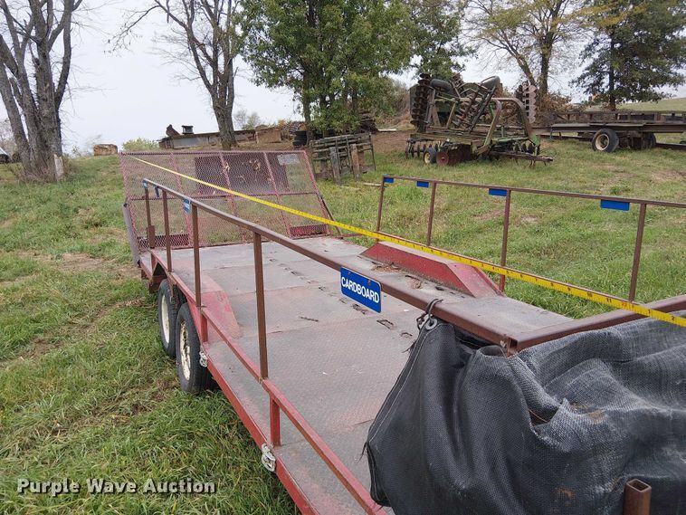 image for item DU3609 1988 Shop built utility trailer